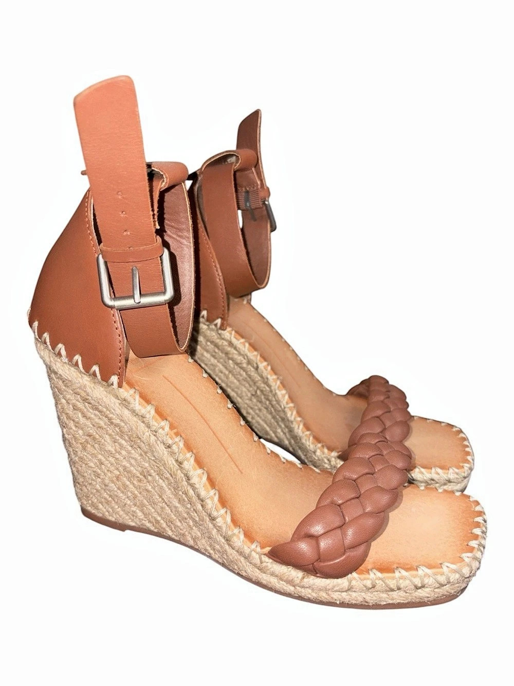 DV Dolce Vita Harriat Braided Espadrille Platform Wedge Sandal size 7.5